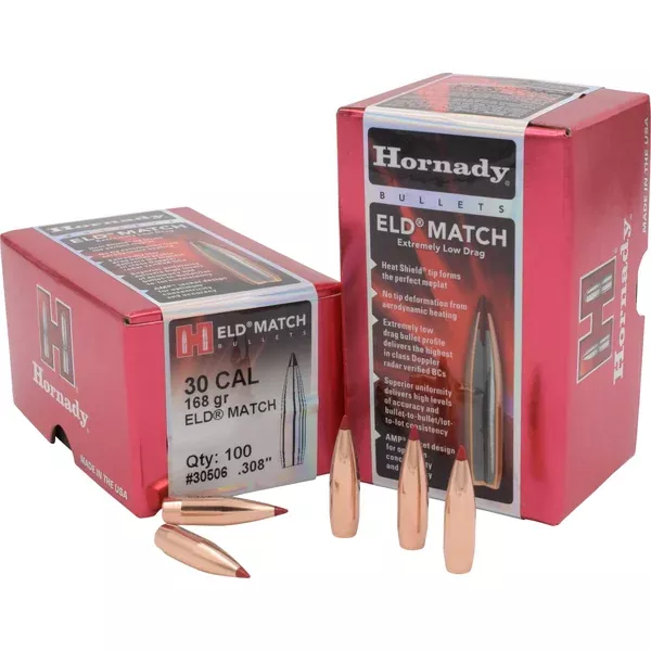 .30 Cal .308 168 Grain ELD Match Bullets