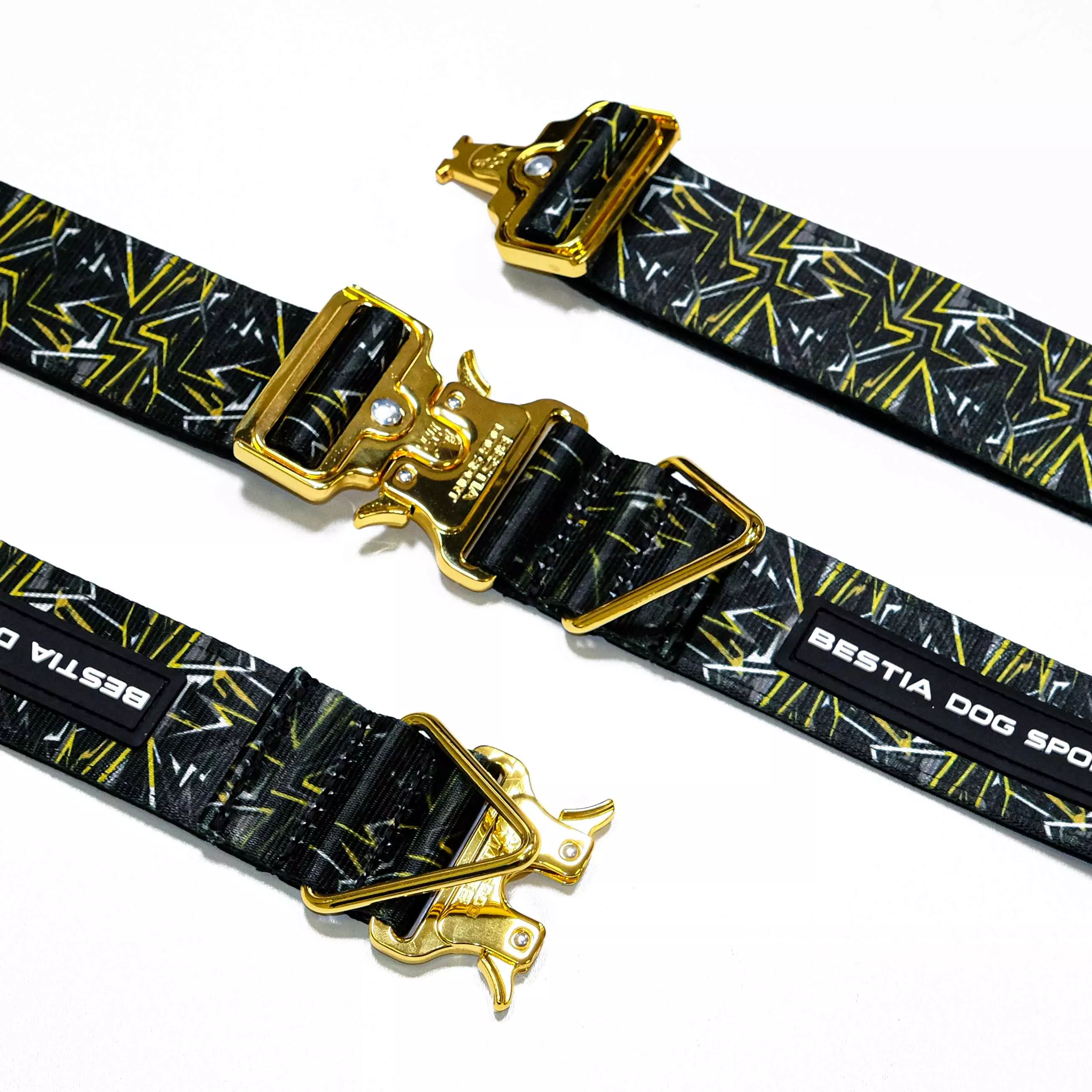 bestia-dog-sport-grippro-print-collar-gold Bestia Dog Sport GripPro Print Collar - Gold