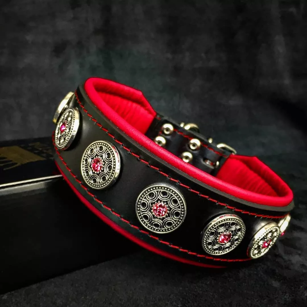 bijou-collar-black-red “Bijou” collar black & red
