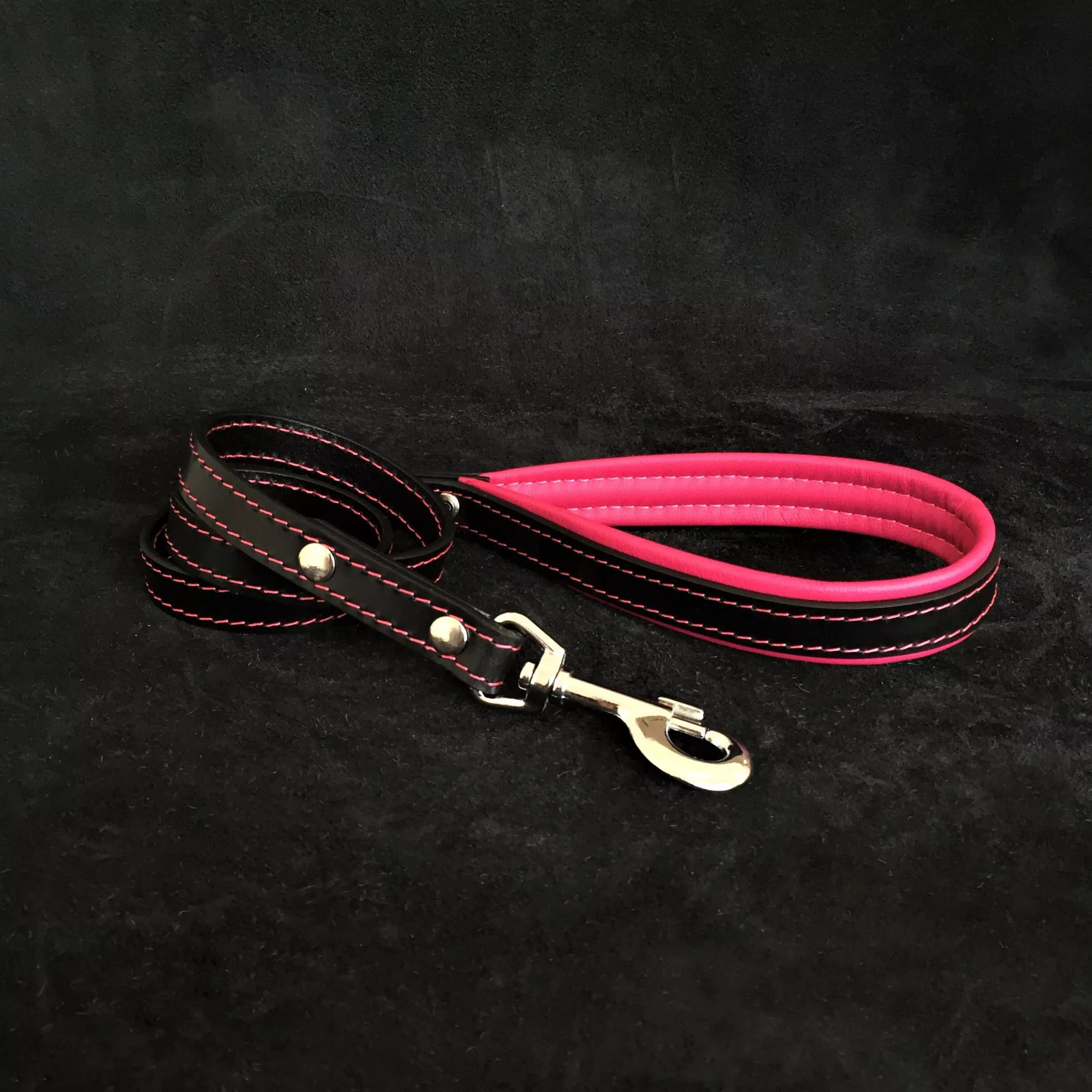 black-leather-leash Black leather leash