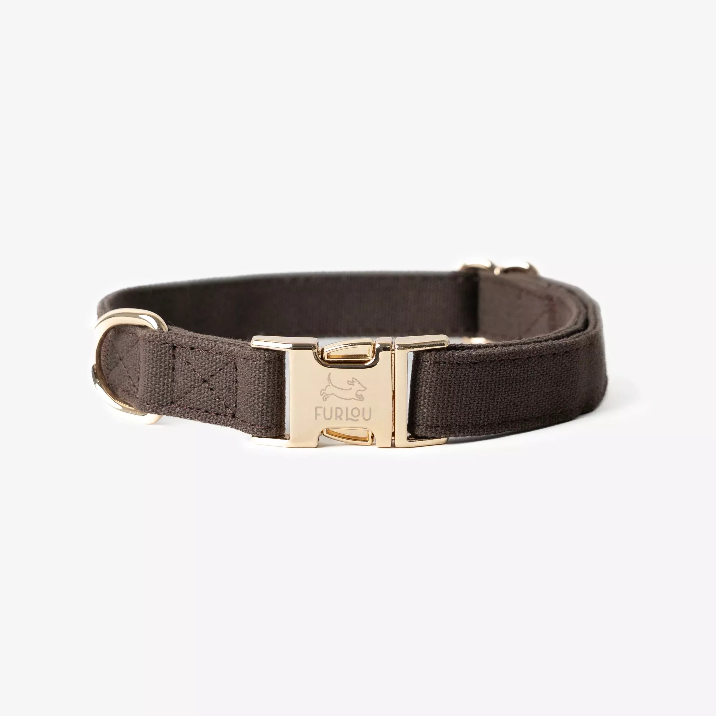 brown-canvas-dog-collar 'Brown' - Canvas Dog Collar