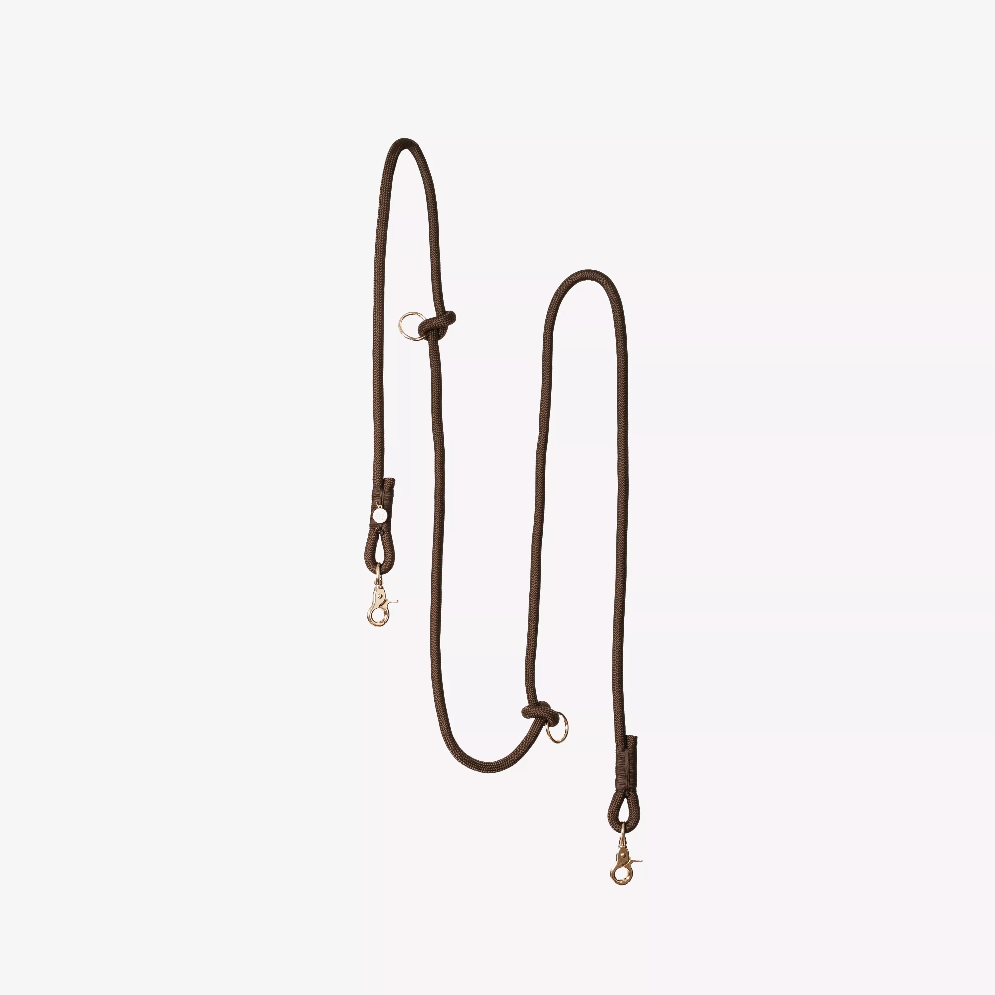 brown-hands-free-braided-leash 'Brown' - Hands Free Braided Leash