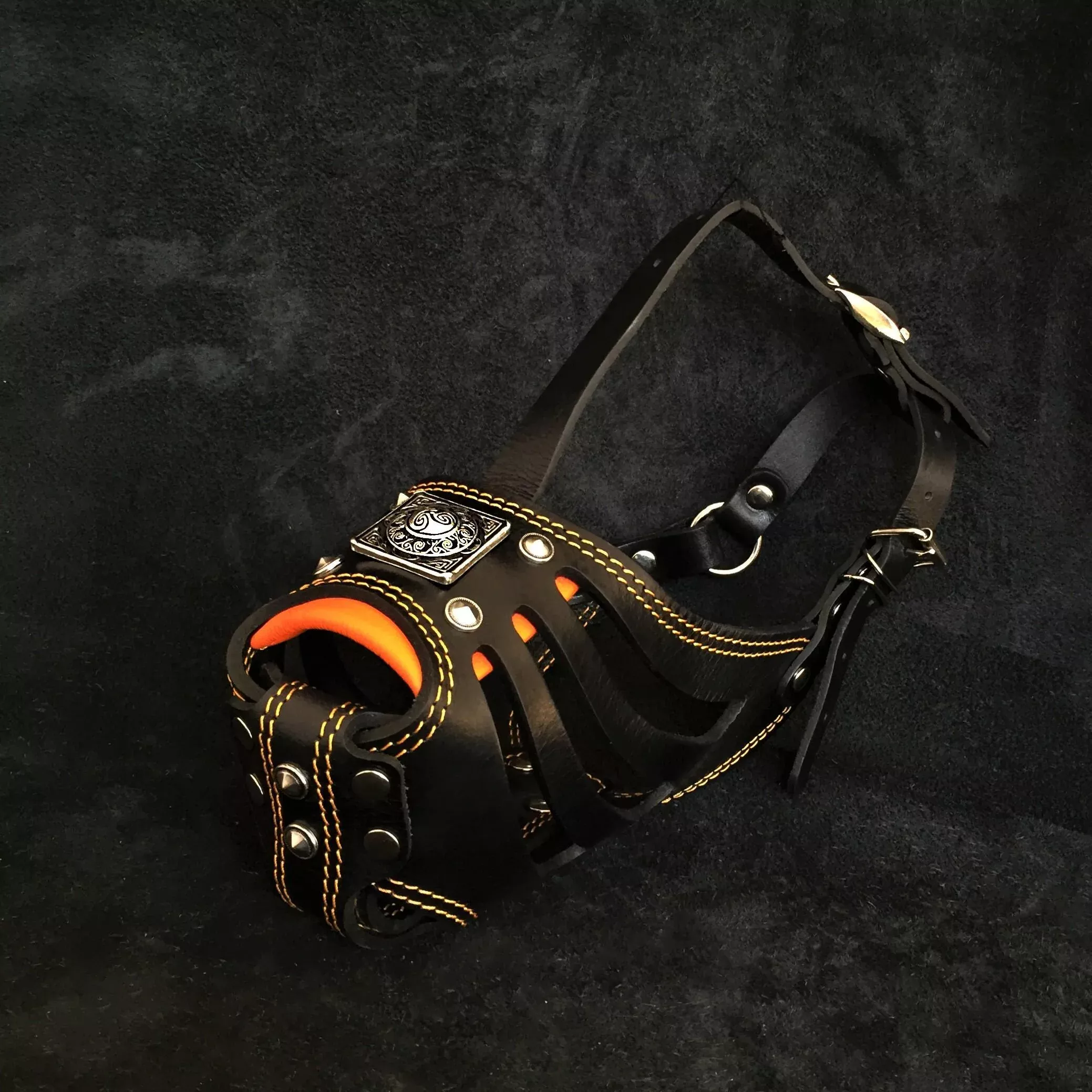 eros-basket-muzzle-black-orange ''Eros'' Basket Muzzle black & orange
