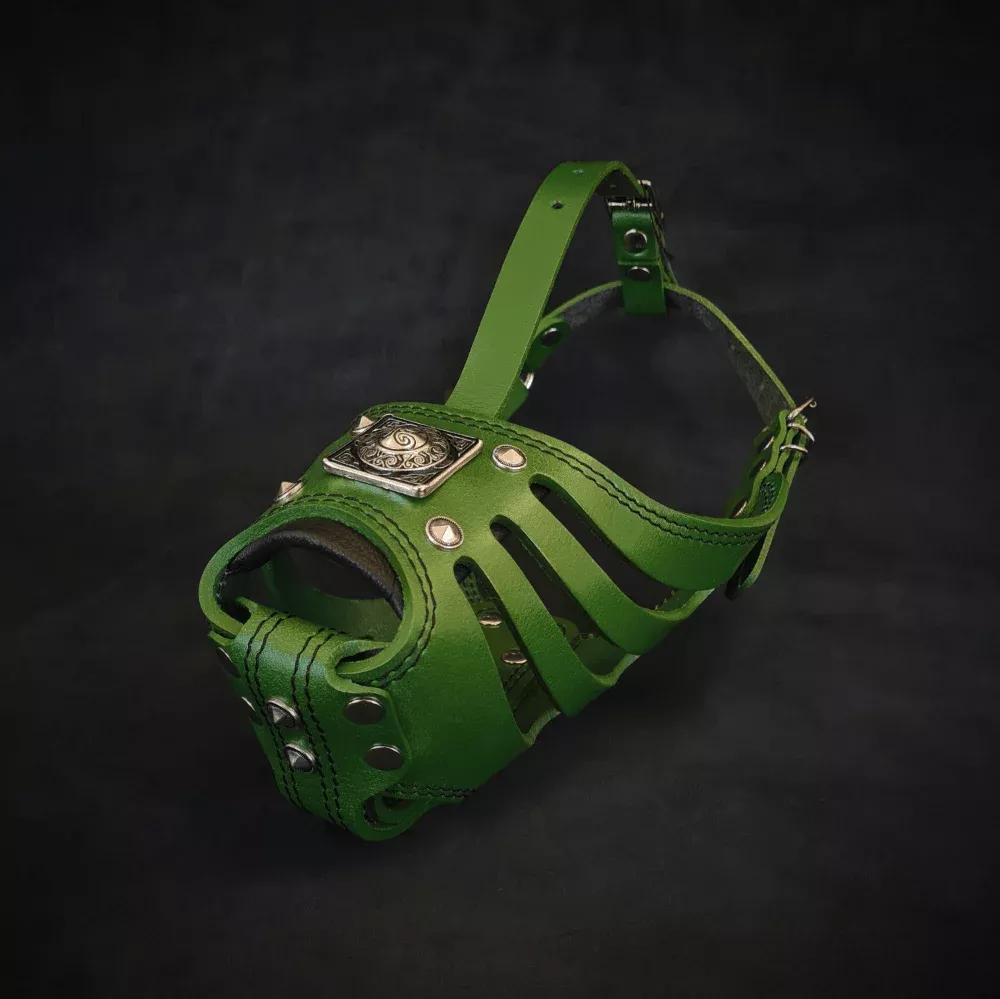 eros-basket-muzzle-green ''Eros'' Basket Muzzle GREEN