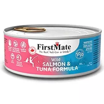 Firstmate 50-50 Salmon and Tuna Canned Cat Food – 5.5 Oz – Case of 24
