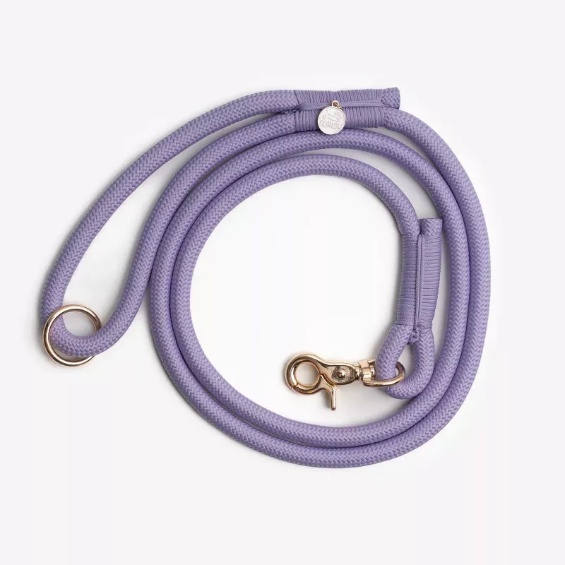 lavender-braided-rope-leash 'Lavender' - Braided Rope Leash