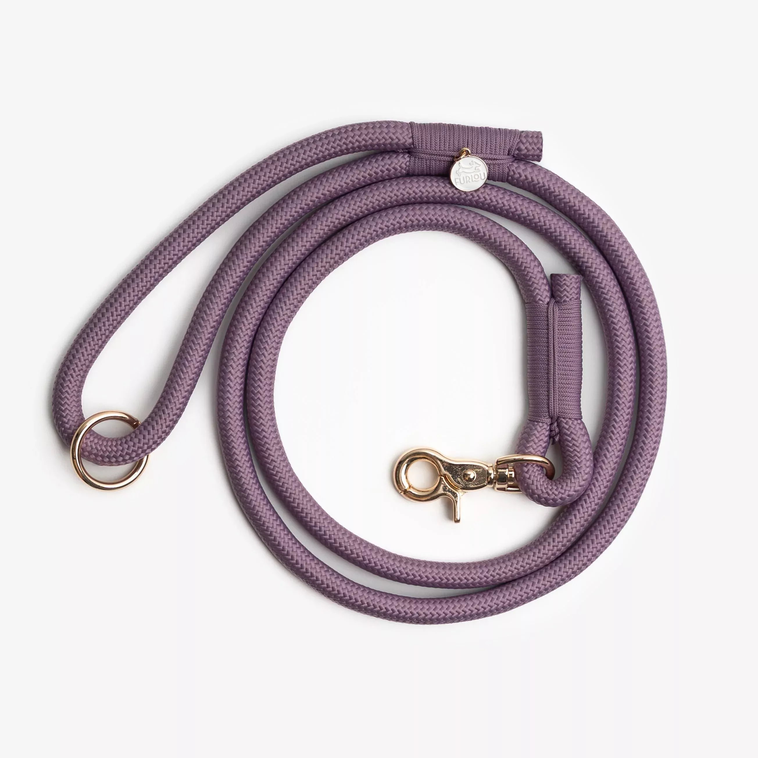 lilac-braided-rope-leash 'Lilac' - Braided Rope Leash