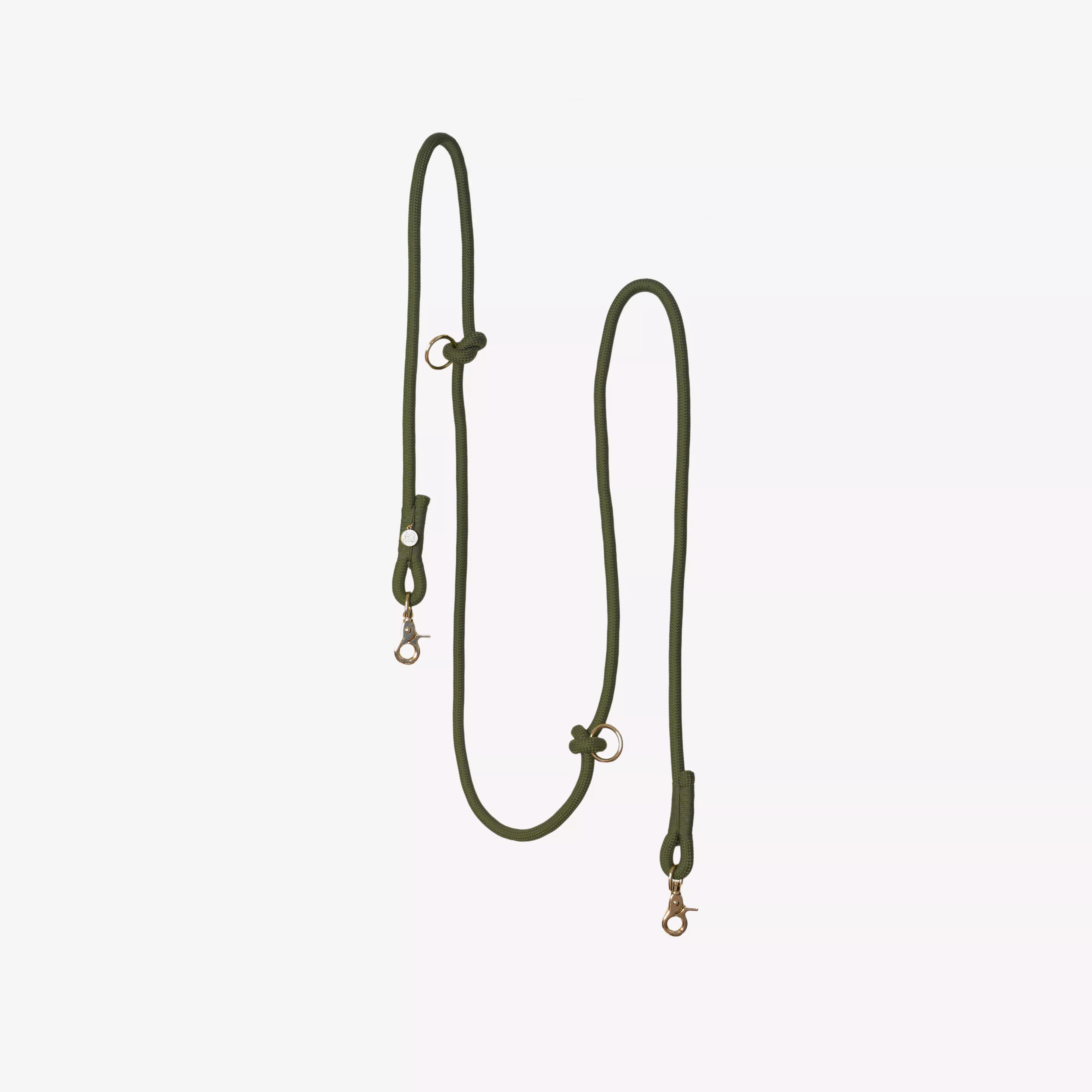moss-green-hands-free-braided-leash 'Moss Green' - Hands Free Braided Leash
