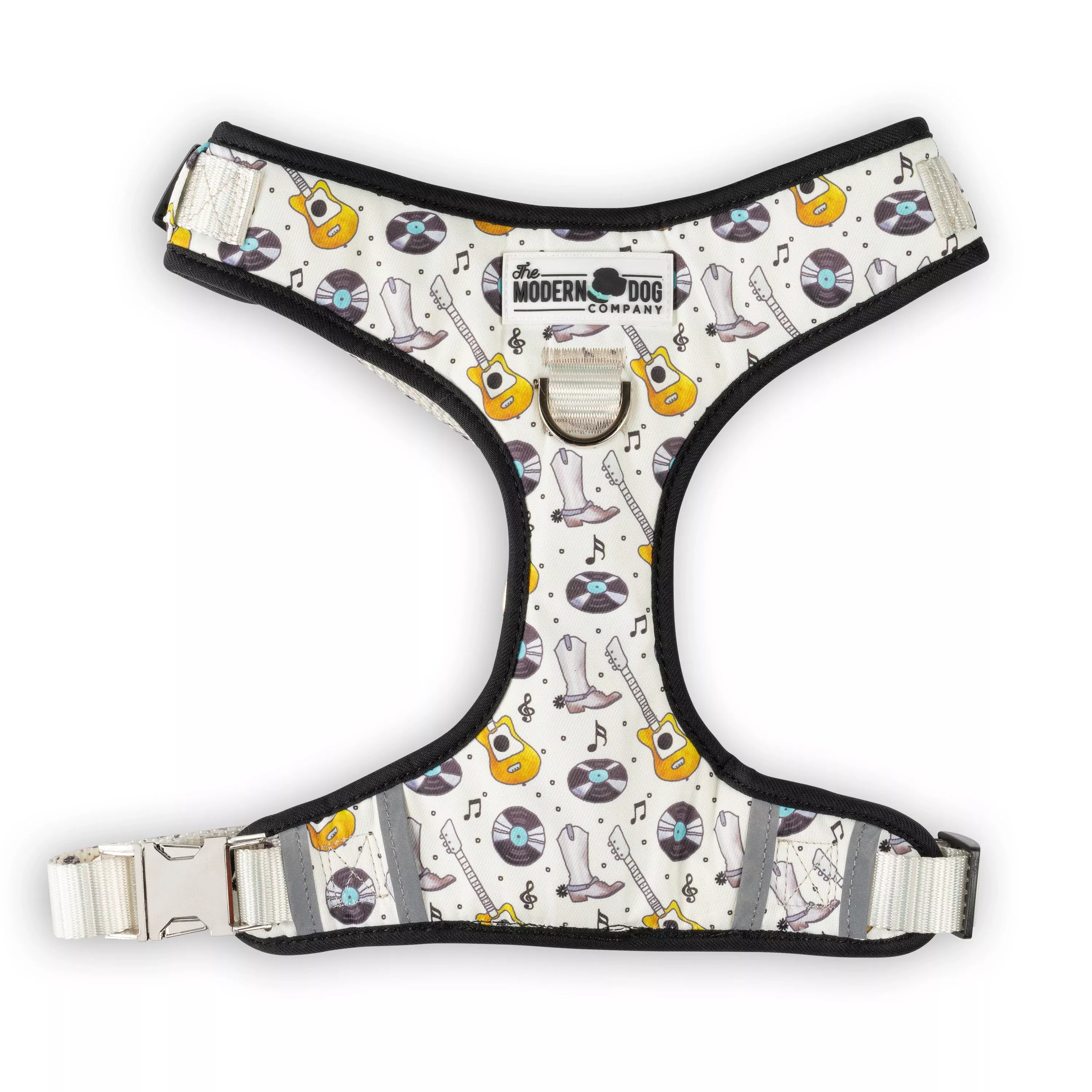 music-city-dog-harness-with-adjustable-straps-double-d-rings Music City Dog Harness with Adjustable Straps and Double D-Rings