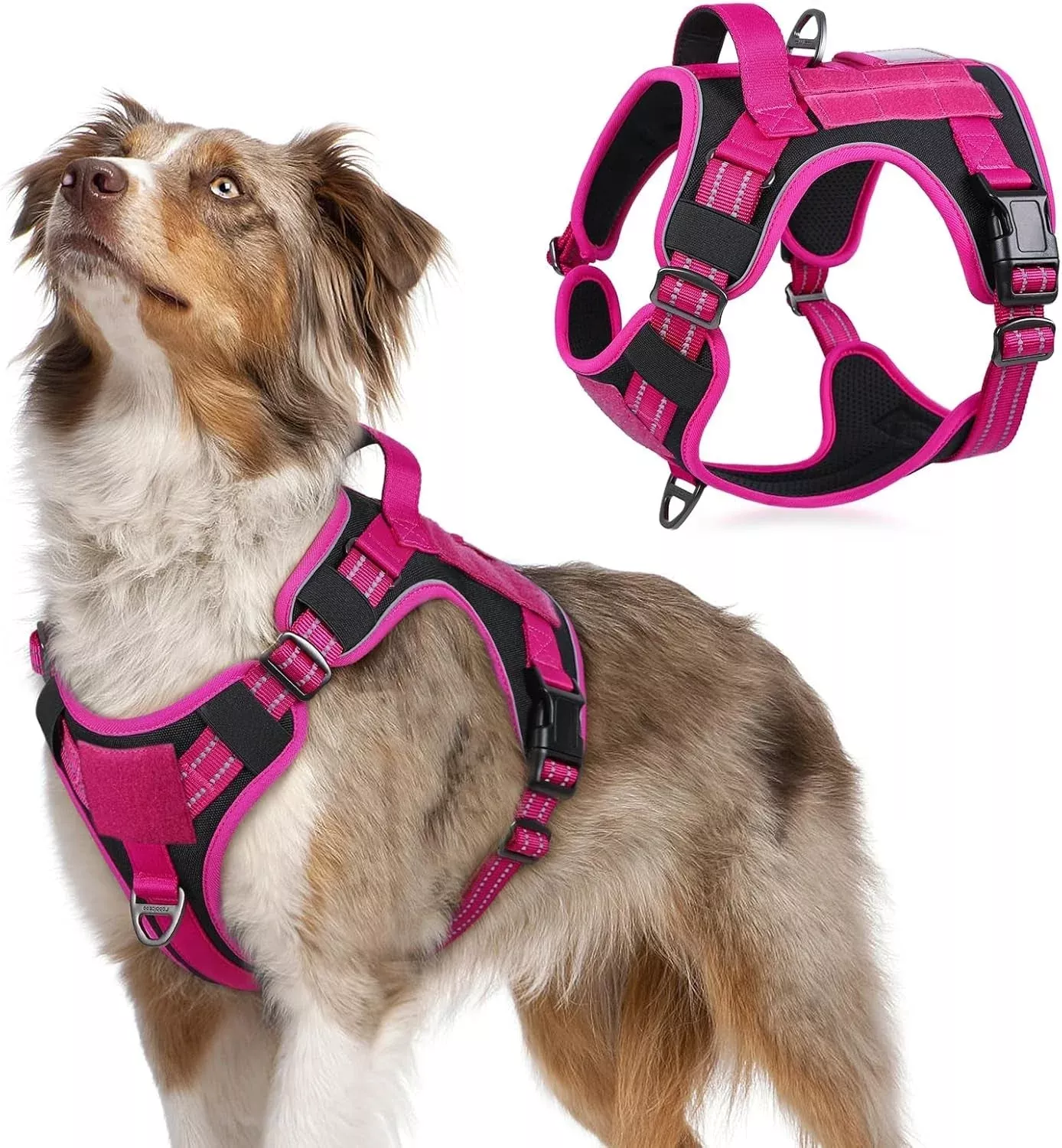 no-pull-tactical-dog-harness-molle-vest-adjustable-medium-large-dogs No Pull Tactical Dog Harness Molle Vest Adjustable Medium Large Dogs