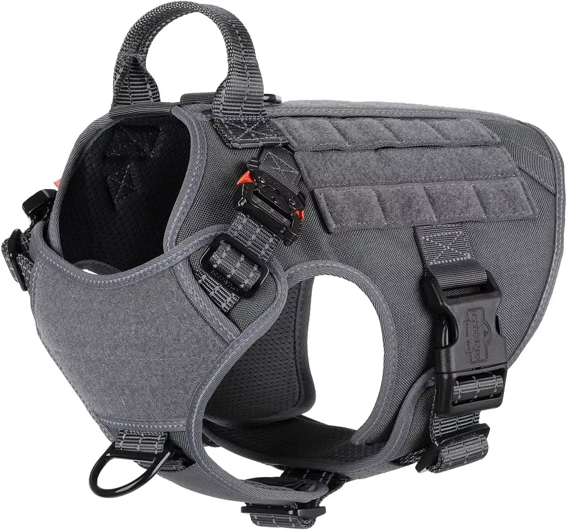 no-pull-tactical-dog-harness-with-handle-molle-system No-Pull Tactical Dog Harness with Handle and MOLLE System