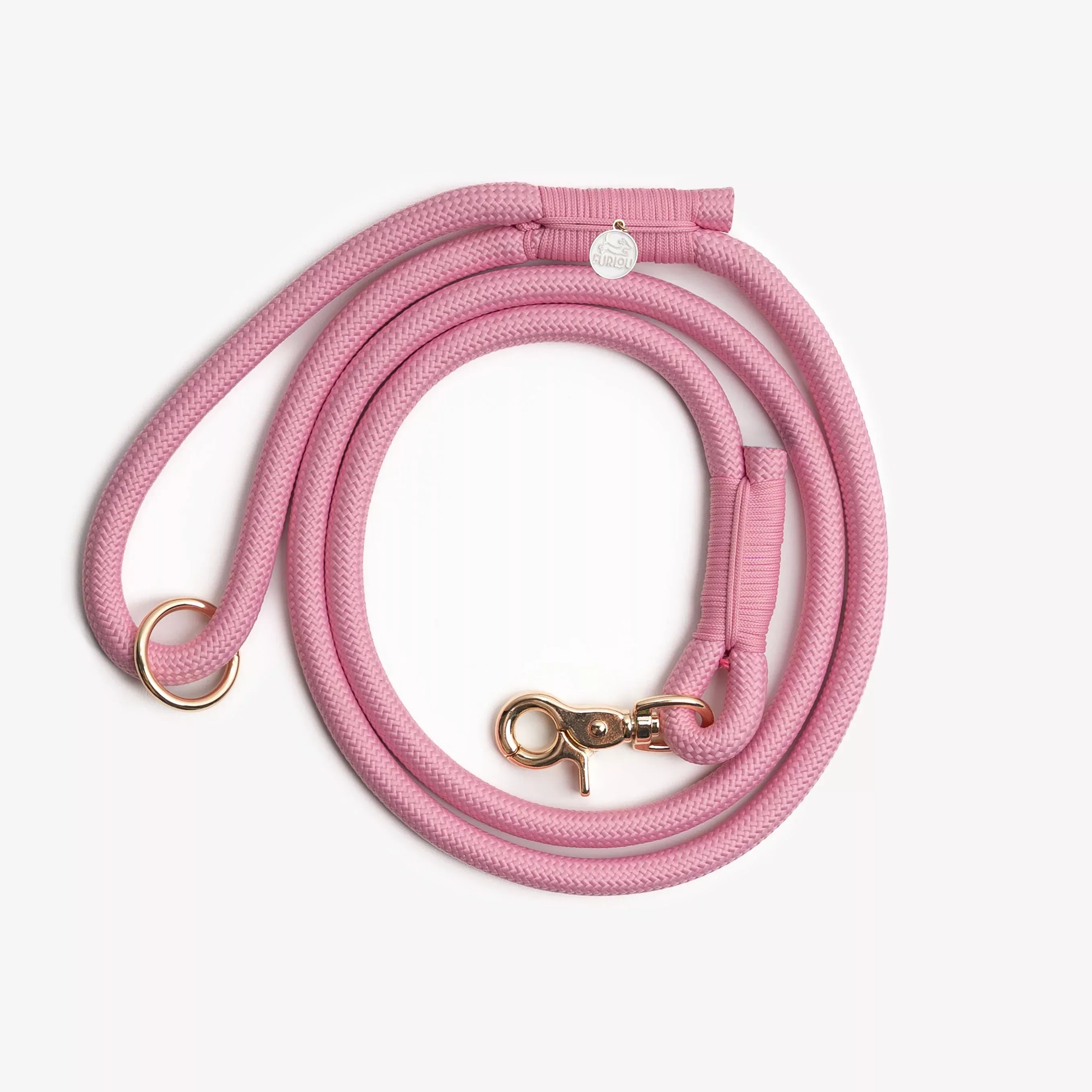 pink-braided-rope-leash 'Pink' - Braided Rope Leash