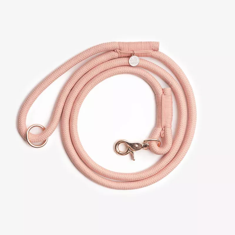 powder-rose-braided-rope-leash 'Powder Rose' - Braided Rope Leash