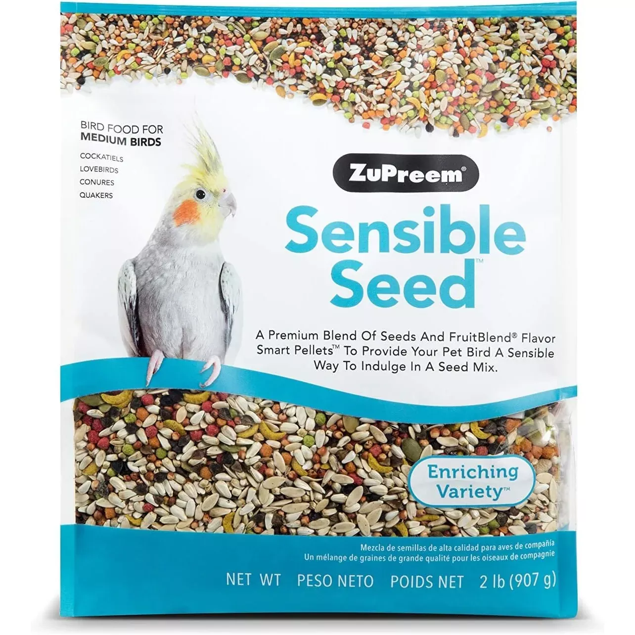 zupreem-sensible-seed-medium-cockatiel-bird-food-2-lbs Zupreem Sensible Seed Medium Cockatiel Bird Food – 2 Lbs